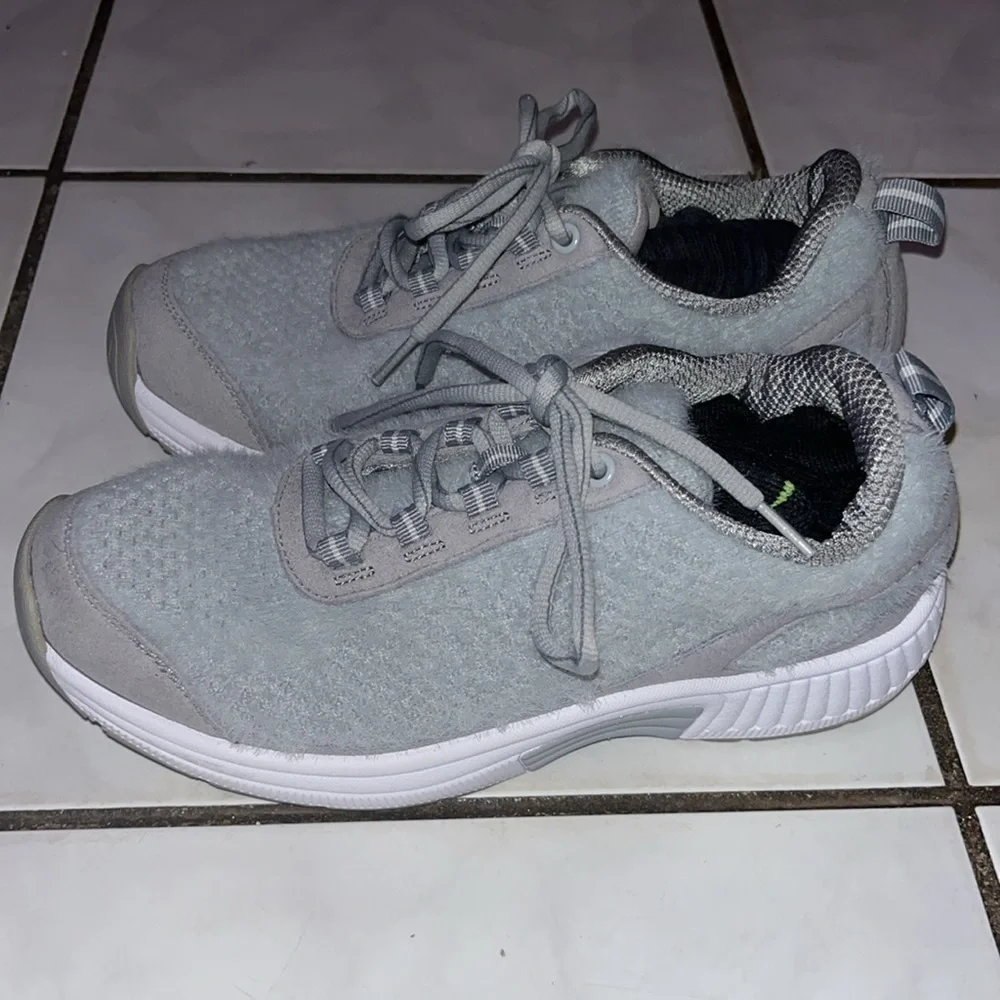 Orthofeet Womens 989 Coral Wool Grey Comfort Athletic Sneakers Size 7.5 - Picture 6 of 14